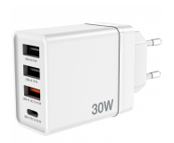 VERBATIM Ładowarka sieciowa USB-C PD 20W USB-A QC 3.0 2xUSB-A 10W 49701 - 1236514 - zdjęcie 2